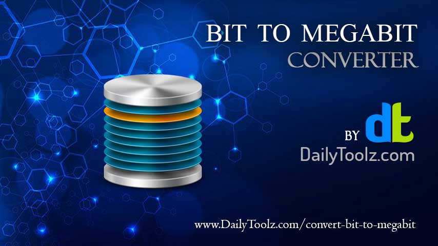Convert Bit bit To Megabit Mbit Data Storage Conversion